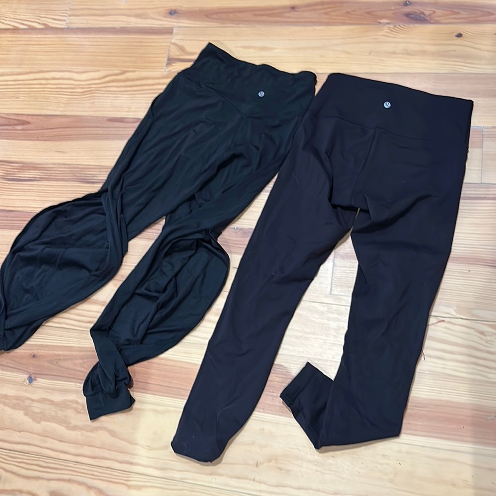 Lululemon pants 2 pair. One split leg style, one tights style